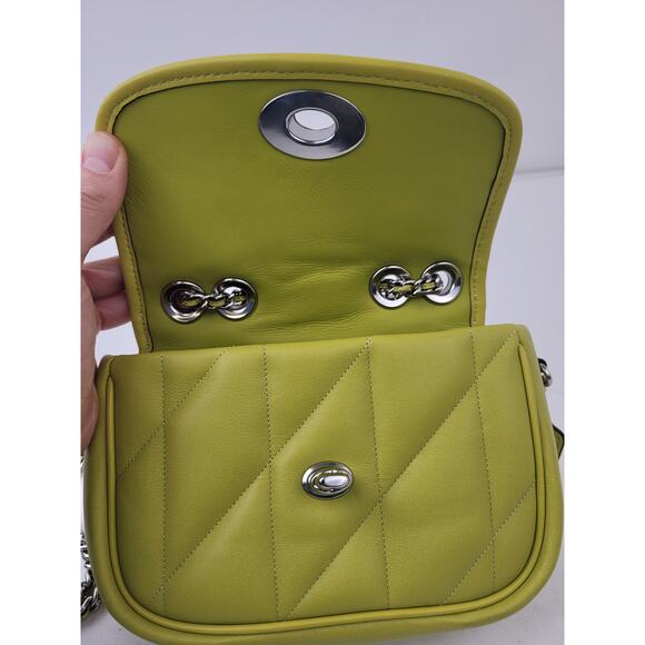 Coach Pillow Madison Shoulder Bag 18 w Quilting 7 3/4" x 5 1/4" - Picture 11 of 14